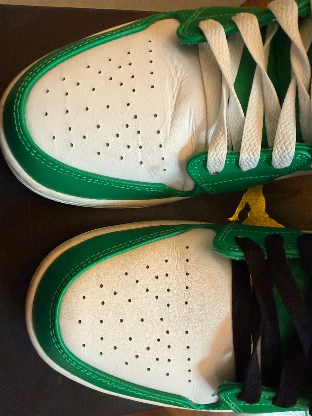 Jordan Men's High-Top Sneakers in Green and White